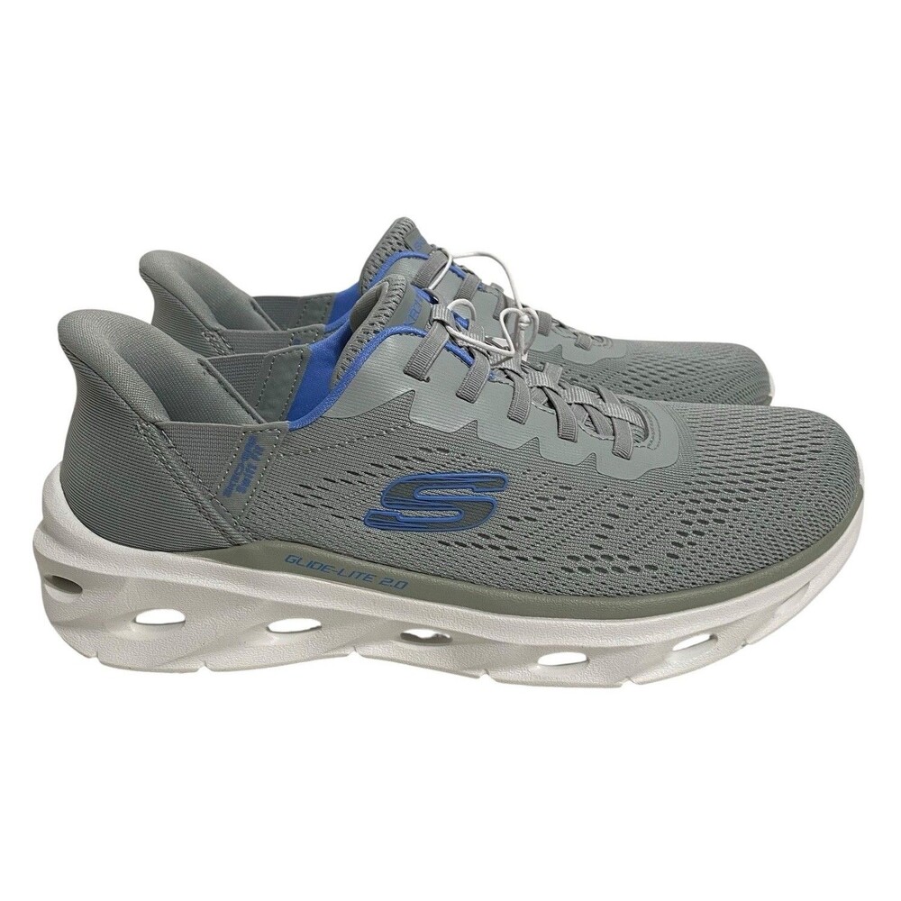 Skechers Glide-Lite 2.0 Women’s Hands Free Slip-Ins Walking Sneakers 8 Gray NWOB